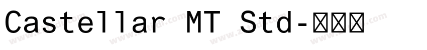 Castellar MT Std字体转换